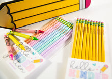Load image into Gallery viewer, Personalized Pencil Set /Yellow-Pastel