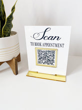 Load image into Gallery viewer, QR Code Business Social Media Sign | Salon Sign | Beauty Sign | Hairdressers Beautician Sign|Business Payment Sign/Book Appointment