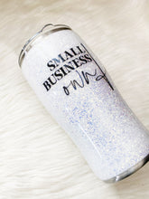 Load image into Gallery viewer, Small Business Owner Tumbler| Christmas Gift | Glitter Stainless Steel Tumbler| Glitter Tumbler