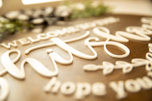 Load image into Gallery viewer, 3D Sign- Welcome To The Shitshow Hope You Brought Alcohol, Door Hanger, Funny Housewarming Gift, Home Decor Funny, 2022