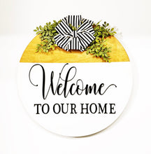 Load image into Gallery viewer, Front Door Decor |Rustic Door Sign | Welcome | Welcome To Our Home | Door Hanger | Housewarming Gift | Home Decor