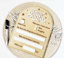 Load image into Gallery viewer, Reusable Dear Santa Dry, Erase Board, Letter to Santa Board, Kids Christmas List Sign, Dear Santa Wish List, Kids Christmas Letter
