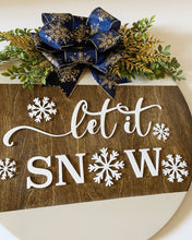 Load image into Gallery viewer, Let It Snow Christmas Sign
