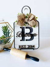 Load image into Gallery viewer, Decorative Monogram Cutting Board