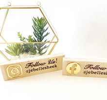 Load image into Gallery viewer, SOCIAL MEDIA WOOD SIGN