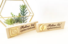 Load image into Gallery viewer, SOCIAL MEDIA WOOD SIGN