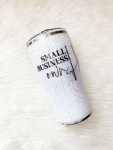Load image into Gallery viewer, Small Business Owner Tumbler| Christmas Gift | Glitter Stainless Steel Tumbler| Glitter Tumbler

