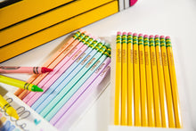 Load image into Gallery viewer, Engraved Ticonderoga Pencils | Personalized Back-to-School Set | Pastel Pencils | Engrave Your Name | Teacher Gift
