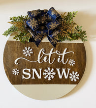 Load image into Gallery viewer, Let It Snow Christmas Sign
