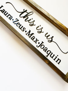 This Is Us Family Sign
