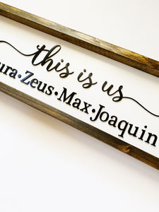 This Is Us Family Sign