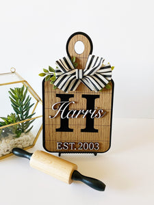 Decorative Monogram Cutting Board