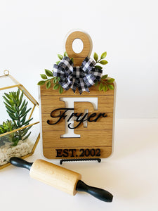 Decorative Monogram Cutting Board