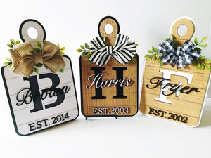 Decorative Monogram Cutting Board
